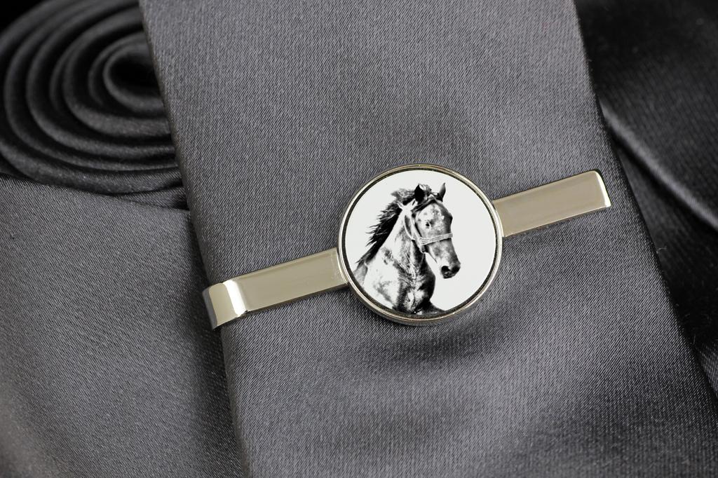 Mustang - tie clip with a horse, personalized tie clip, a unique gift for a man from the Art-Dog brand