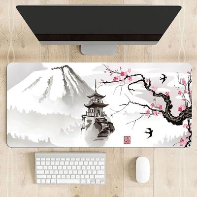 Large Size Mice Pad Rubber Mouse Mat Sakura Plum Blossom Mouse Pad  Office
