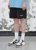 LIMELIGHT APPAREL Script Logo Nylon Shorts (Black/White)