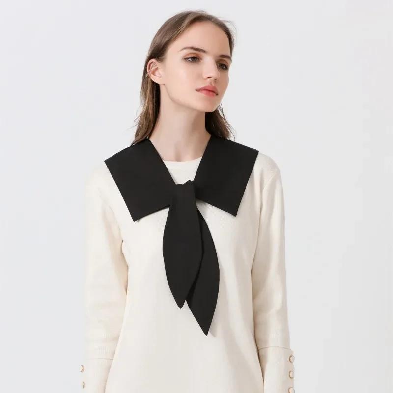 Perfect Match Casual Ladies Lapel Fake Collar Ties For Womens Vintage Detachable Shirt Collar Sweater False Collar Lapel Top Neckwear Ties