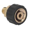 Pressure Washer Adapter Brass Rubber Anti Corrosion G1/4in to M22 X 1.5mm Pressure Washer Hose Thread for Replacement Male to Female 15mm OD