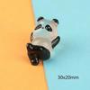 Leuchtende Panda Mini-Figuren Miniatur Panda Mikro-Landschaft Ornament Leuchtend im Dunkeln Miniatur Blume Topfdekor