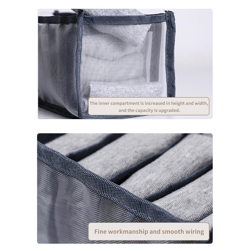 2/3Pcs Underwear Drawer Organizer Storage Box Foldable Closet Organizers Drawer Divider Storage Boxes For Underpants Socks Bra