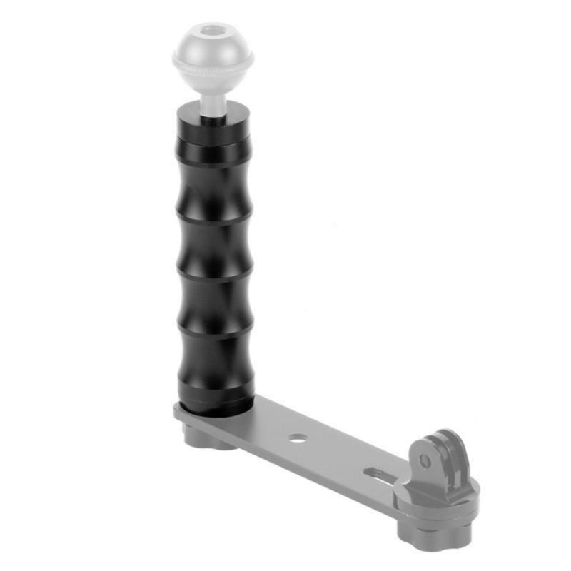 Aluminum Alloy Single Hand Camera Grip Ergonomic Handle with 1/4 Screw Mount for Outdoor Photography and Video Shootings