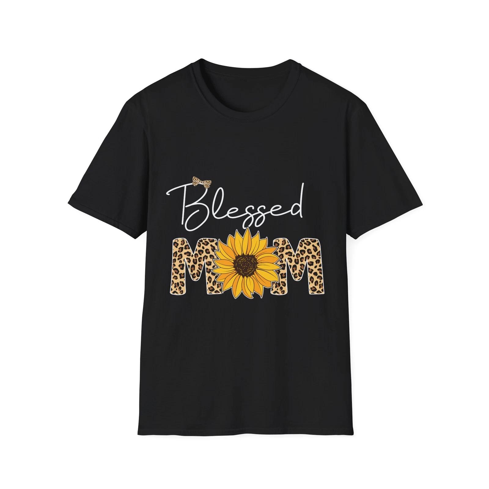 

Blessed Mom T-Shirt | Soft Cotton Tee, Gift for Mother s Day, Family Reunion, L