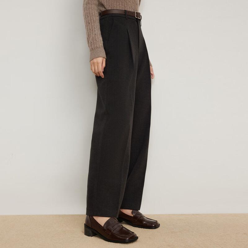Elva' Island Women's Pleated Straight-Leg Suit Pants