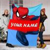 Customizable Spider Man Throw Blanket – Personalized Name, All-Season Cozy Snug Blanket, Machine Washable, Personalized Blanket