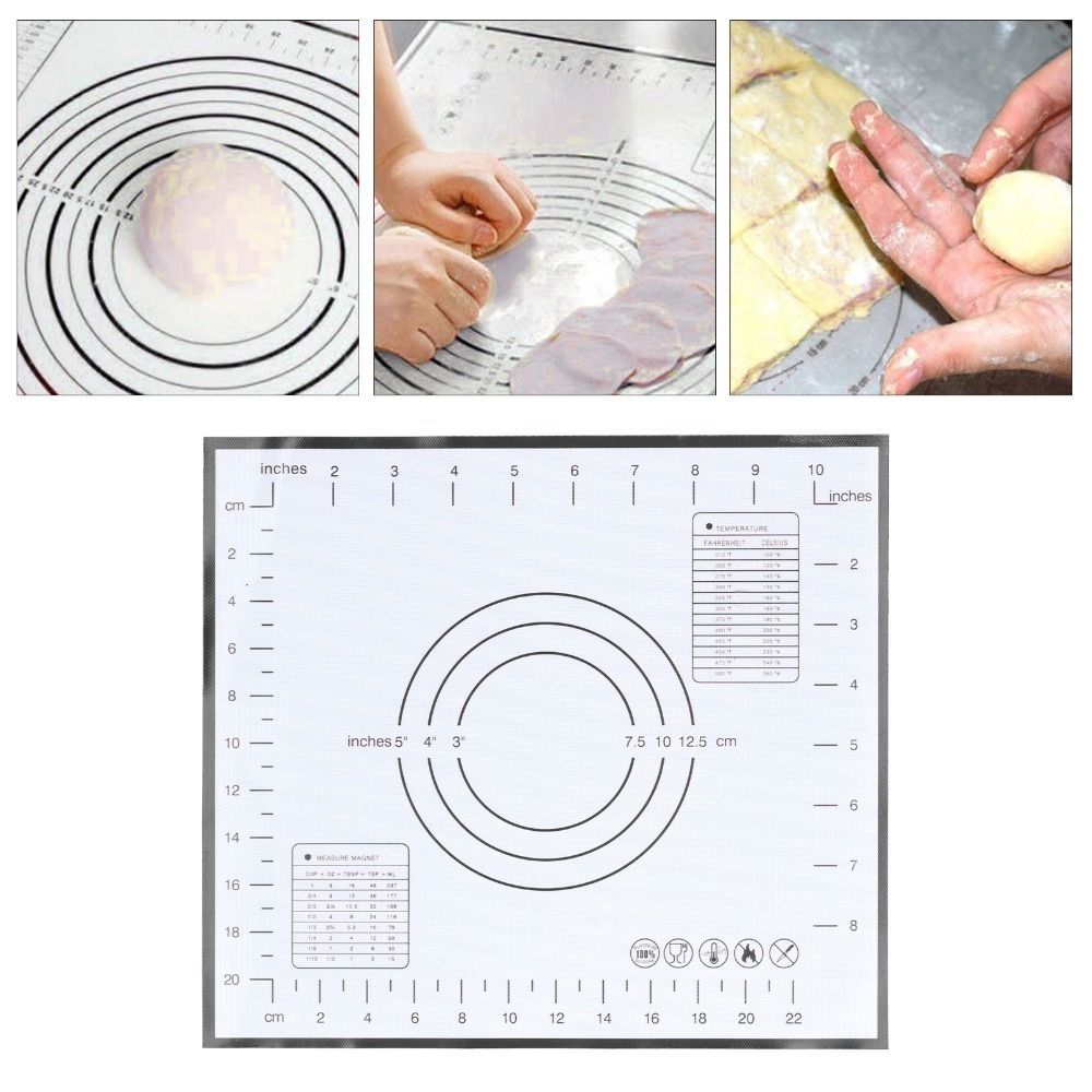 Non Stick Non Slip Silicone Baking Mat Food Grade Silicone Non-Slip Baking Mat Dough Kneading