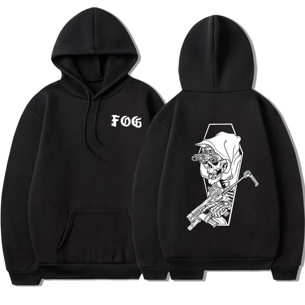 Gbrs Forward Observations Group Hoodie Punk Fashion Vintage Graphic Hooded Sweatshirt Skeleton Hoodies Gothic Clothes Men Women
