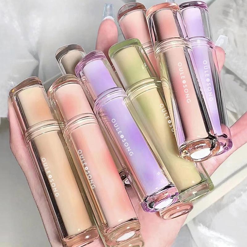 

OULESONG Frozen Tea Mirror Lip Gloss - Watery Jelly Glass Finish for Live Streaming. Standard