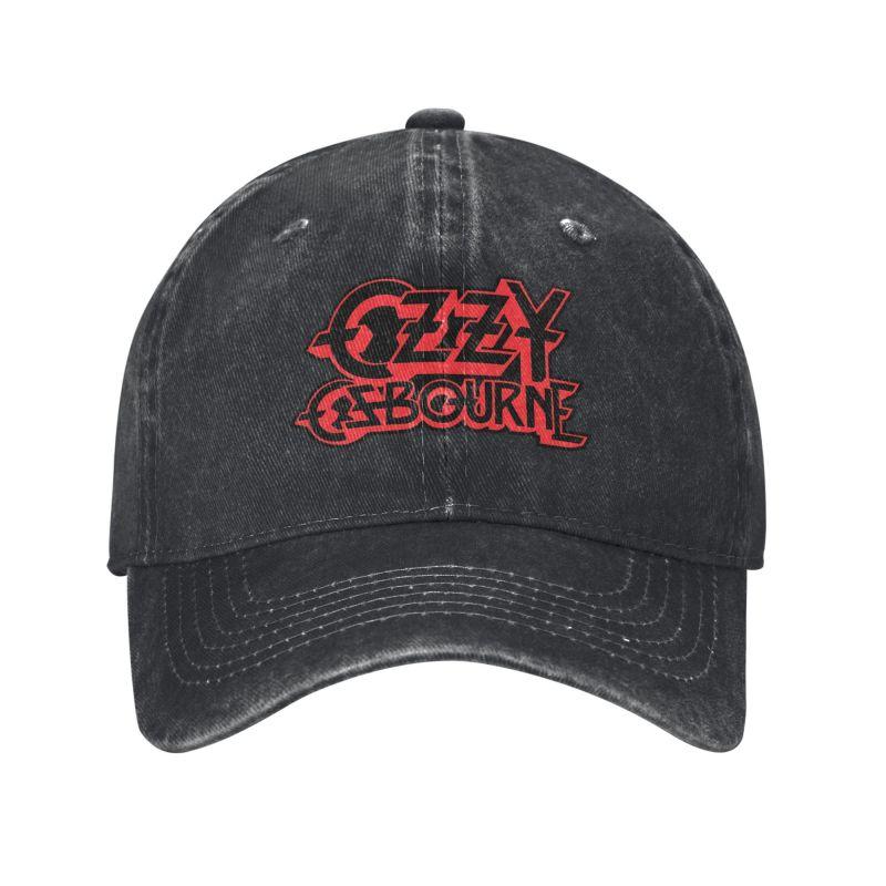Custom Ozzy Osbourne Metal Rock Print Baseball Caps Vintage Cotton Washed Headwear Men Women Outdoor Sun Golf Hats Snapback Cap