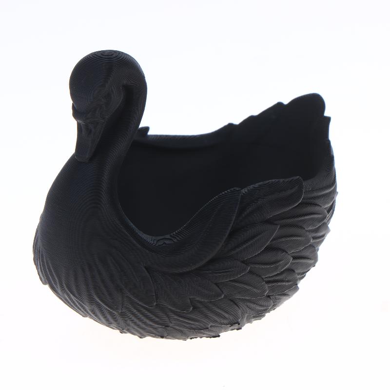 Swan Shaped Key Holder Bowl Swan-Shaped Storage Tray Elegant Swan Organizer Key Wallet Holder Succulents Plant Pot Desktop Tray