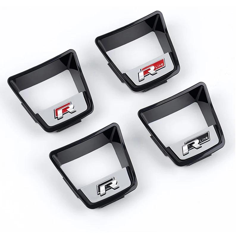 2025 Caldo Anziano R Rline Logo Rivestimento Volante Auto Adesivi Placcati ABS Accessori Per Volkswagen GTI Polo Golf Scirocco Jetta