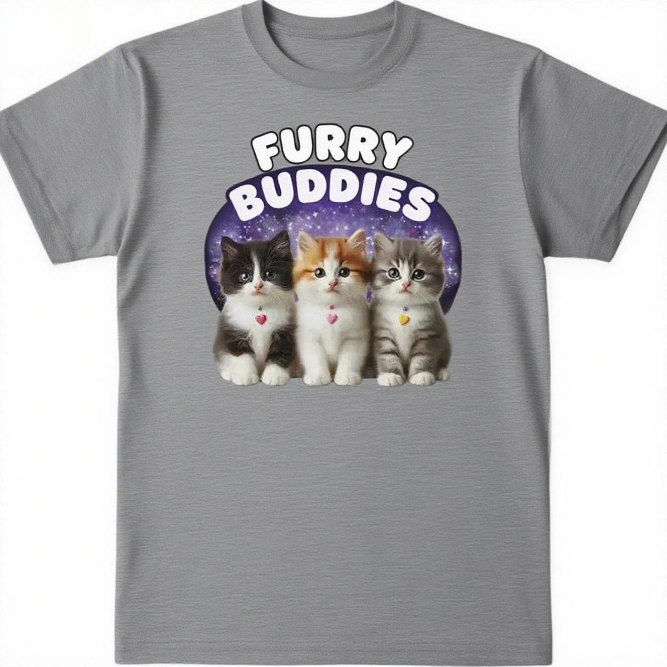 

Fun Cat Men s Printed Short Sleeve Summer Casual Versatile Street Atmosphere T-Shirt Cool Breathable Oversized Top S