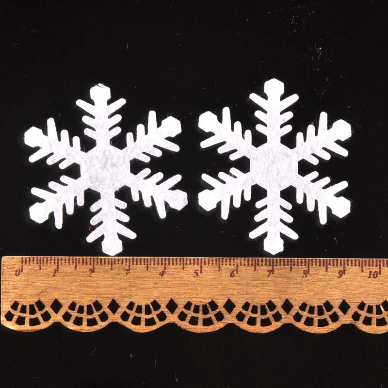 Mini White Snowflake Christmas Decoration Craft Materials (1-3cm)
