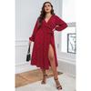 XL-4XL Autumn Winter Women Dresses plus Size Ladies Skirt Female