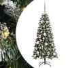 Artificial Christmas Tree with 150 LEDs and Stand Green 120 Cm