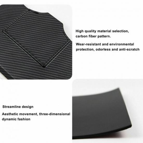 4PCS Carbon Fiber Color Center Console Cover Trim Kit for Tesla Model 3 Y