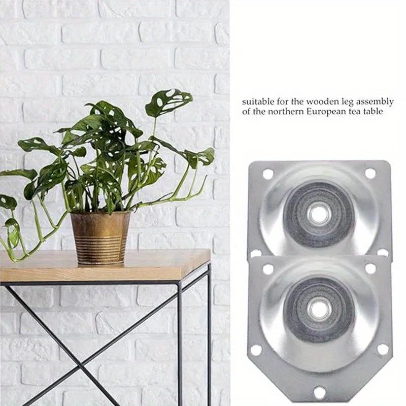 4 Stück Tischbein-Montagewinkel 12 Grad Schräge Befestigung Möbelteile Holzzubehör Heimwerkerbedarf für Tisch Sofafüße