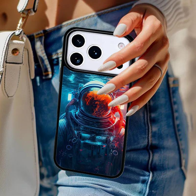 Astronaut In The Ocean Space Phone Case For iPhone 17 Air 14 15 13 12 Max Cover For Apple 14 15 16 16e 11 Pro Max Plus Coque