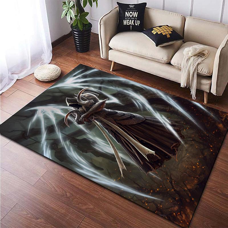 

Гаряча гра Diablo Art Printed Килим для вітальні Килим великої площі М’які килимки для прикраси дому Дропшипінг Tapis De Chambre Tapis 40x60cm(15x23 in)