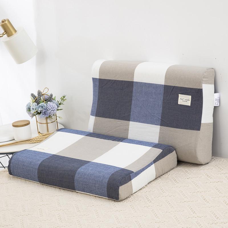 1PC Water Washed Cotton Soft 30x50cm Memory Rubber Pillow Latex Pillowcase Home Supplies Pillow Case Thick Pillow Cover