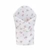 Muslin wrap, swaddle, blanket, mat with filling 4 in 1 (powder blossom)