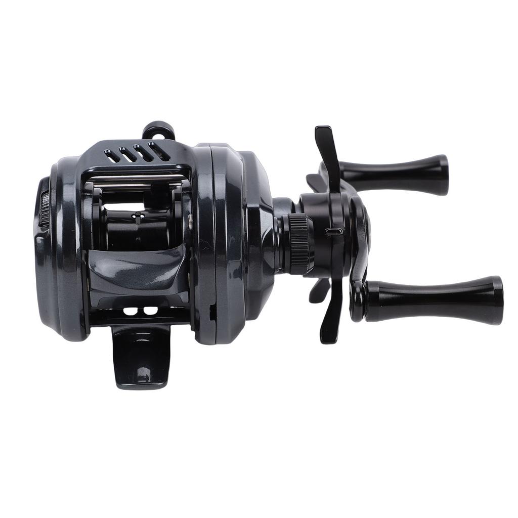 Round Baitcast Reel Ultra Lightweight Far Throw 4.5KG Braking Force Magnet Brake 7.6:1 Speed Ratio Outdoor Fishing Supplies Right Hand