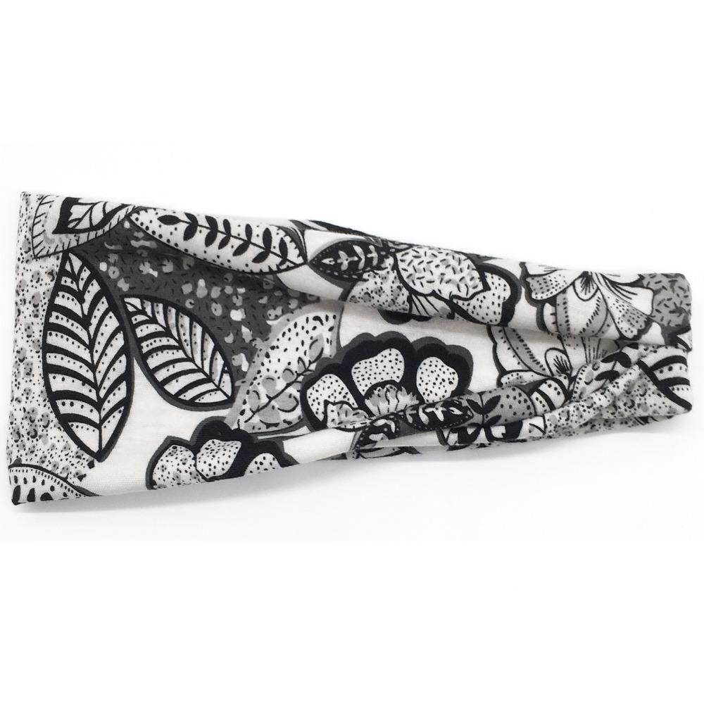 Soft Bohemian Hair Bands, Elastic Wide Edge Sweat Absorbent Headbands for Women