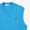 [lacoste] Men's Cable V-Neck Vest AH3132-54N4XA