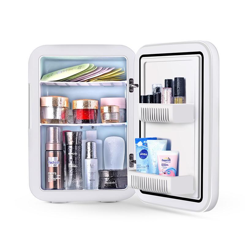 20L CNC Car and Home Mini Refrigerator - Glass Panel, Dual-Use