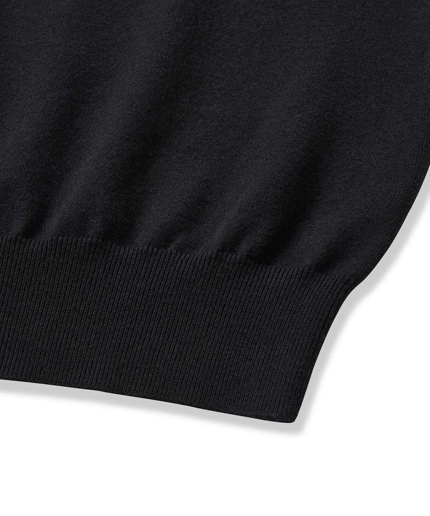 CUZNELLO Soft Touch Round Knit_Black