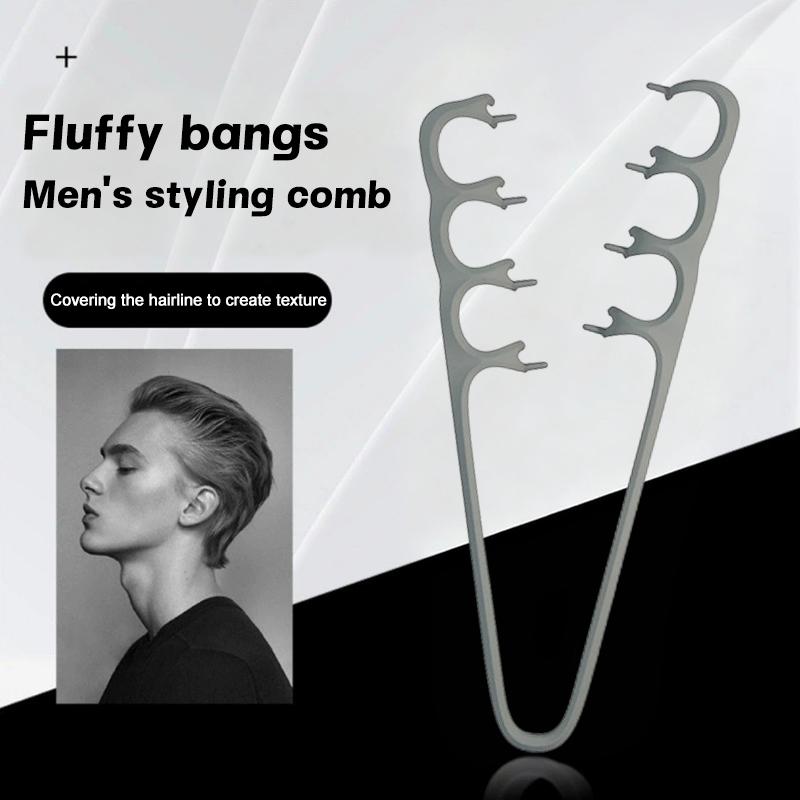1 Stück Volumenverleihender Kamm mit breiten Zinken zum Stylen der Haare, Lockenwerkzeuge, flauschige Textur für Männer, ideal für alle Haartypen, Hairstyling-Werkzeuge