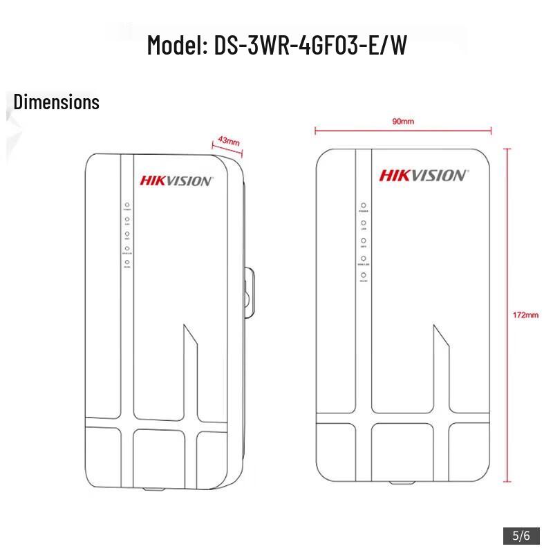 HIKVISION DS-3WR-4GF03-E/W Outdoor 4G Router