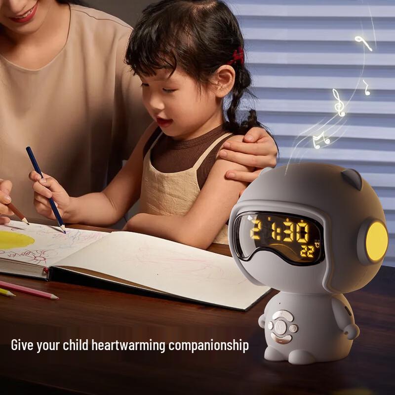 M1 Kuwa Bluetooth Speaker with Alarm Clock & Night Light CN Plug (adapter Included) (CN Version)