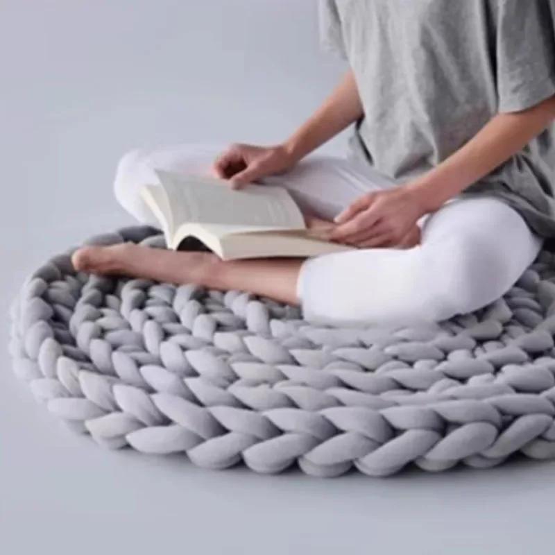 1KG Samt Füllung Chunky Riesen Garn 3cm Dick Handgemacht Wolldecke Linie DIY Handstricken Schal Garn Häkeldecke Teppiche