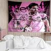 Messi's Pink  Tapestry Accessories Playroom Tapestry, for Bedroom,Livingroom, Dormitory Room Wall Decor Fan Birthday Gifts