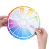 Paper Card Color Mixing Wheel Ink Round Central Circle Rotates Tattoo Nail
