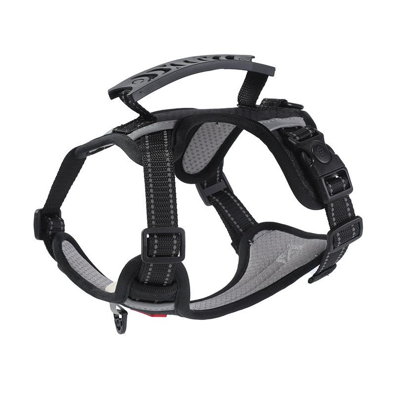 Dog Leash Explosion Proof Punch Vest Pet Chest Harness Corgi Shiba Inu Anti-Breakaway Outdoor Dog Walking Leash