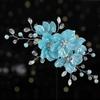 Koreanischer Stil Kristall Perlen Blume Haarnadel Elegant Schön Brautjungfer Tiara Floral Stil Haarspangen Hochzeitshaarschmuck