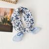 Retro Floral Cotton and Linen Small Square Scarf Women's Fashion Foreign Style Multi-functional Headscarf Summer Decoration Neck Protection Silk