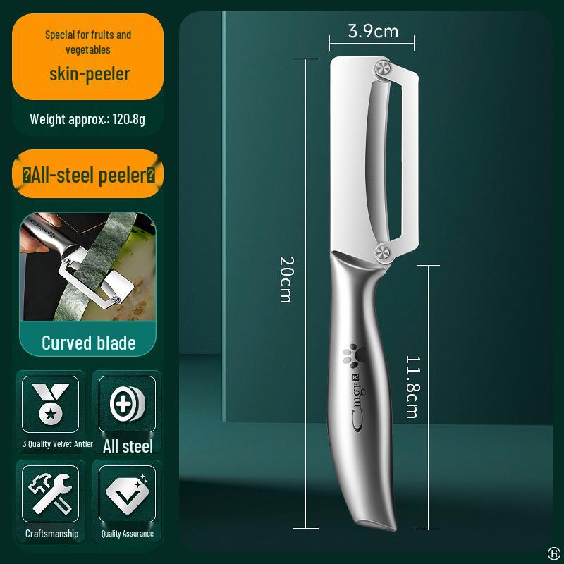 Stainless Steel Sugar Cane Peeler: Commercial-Grade Tool for Peeling Pumpkins and Lettuce