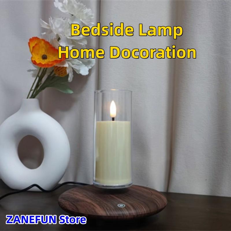 NEW Levitating LED Candle Magnetic Levitation Electronic Candle Floating LED Lamp for Hotel Bedside Home Decor Creative Gift