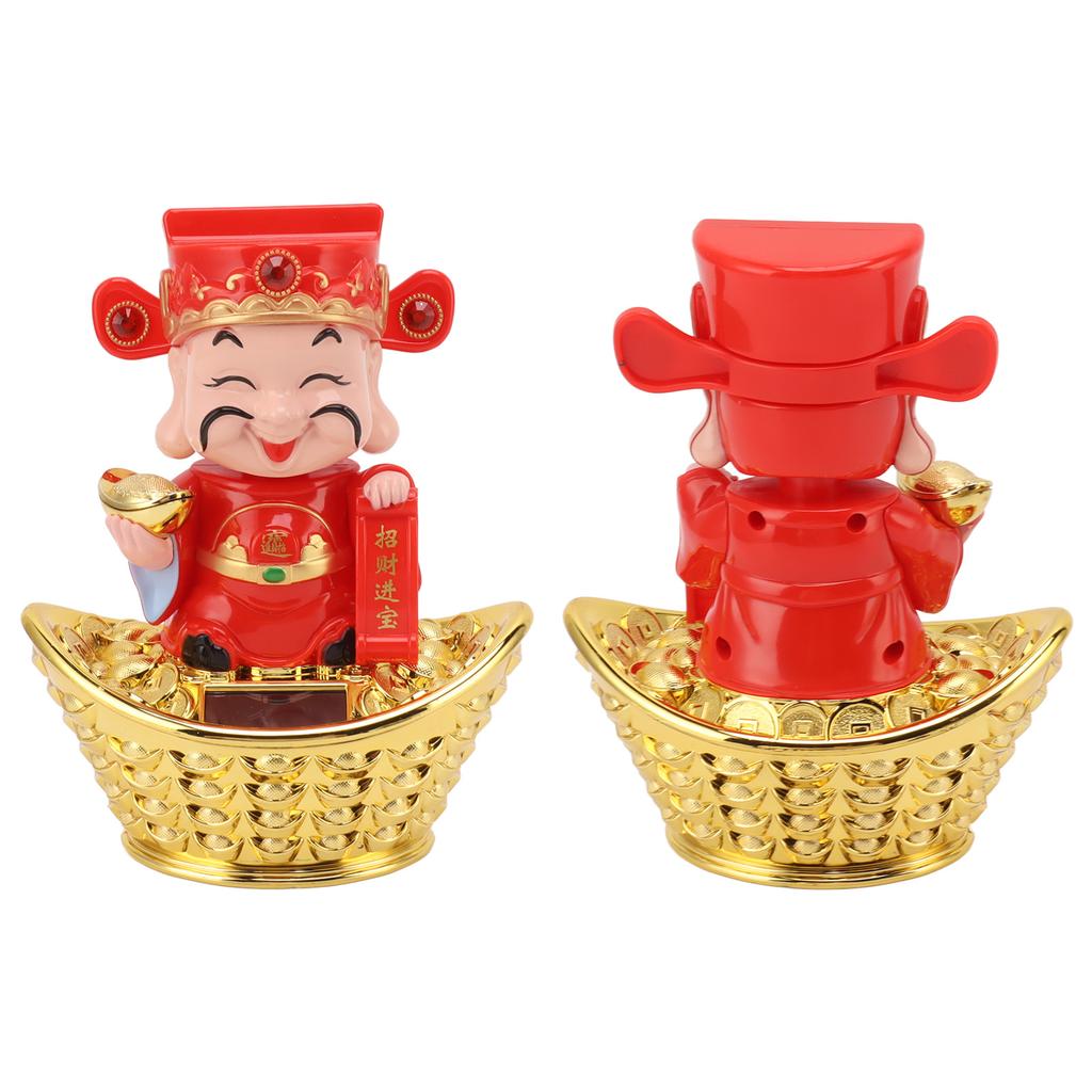 God of Wealth Statue Sunlight Power Vivid Delicate Nodding God of Wealth Ornament Gift