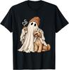Ghost Coffee Golden Doodle Dog Halloween Costume Cavapoo T-Shirt