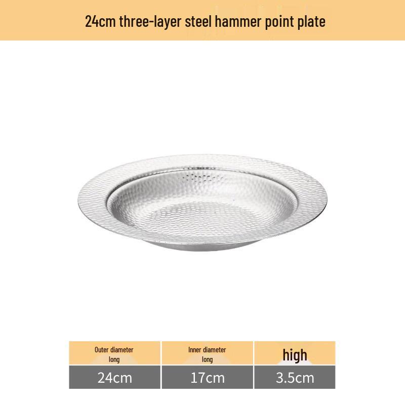 DunDian 304 Stainless Steel Hot Pot / Dry Pot Pan