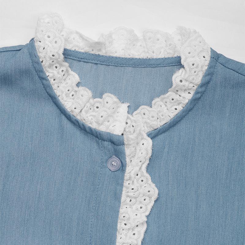 Damen 2025 Herbst/Winter Patchwork Spitzen-Cardigan - Europäischer & Amerikanischer Stil