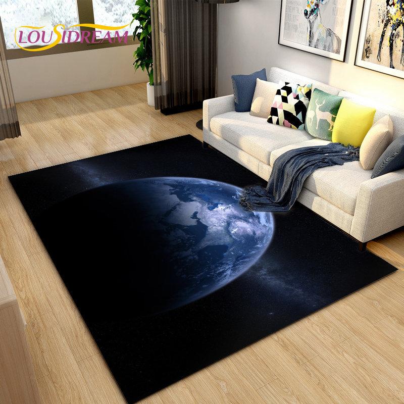 

Килимок 3D Galaxy Space Fixed Stars, килимок для вітальні, дитяча кімната, діти грають, повзаючи, нековзкий килимок 40x60cm