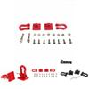 Premium Quality 2 Pcs Red Climbing Trailer Hook Buckle For 1/10 D90 Axial Scx10 Rc Cars