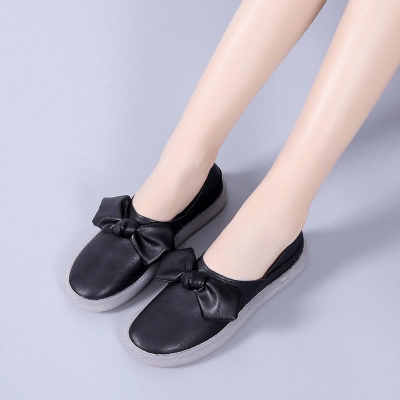 

Белые белые туфли, обувь для медсестер в больнице, популярные женские товары, туфли Butterfly One Step, обувь для беременных женщин, нескользящие новые туфли Bean, мягкая подошва 40